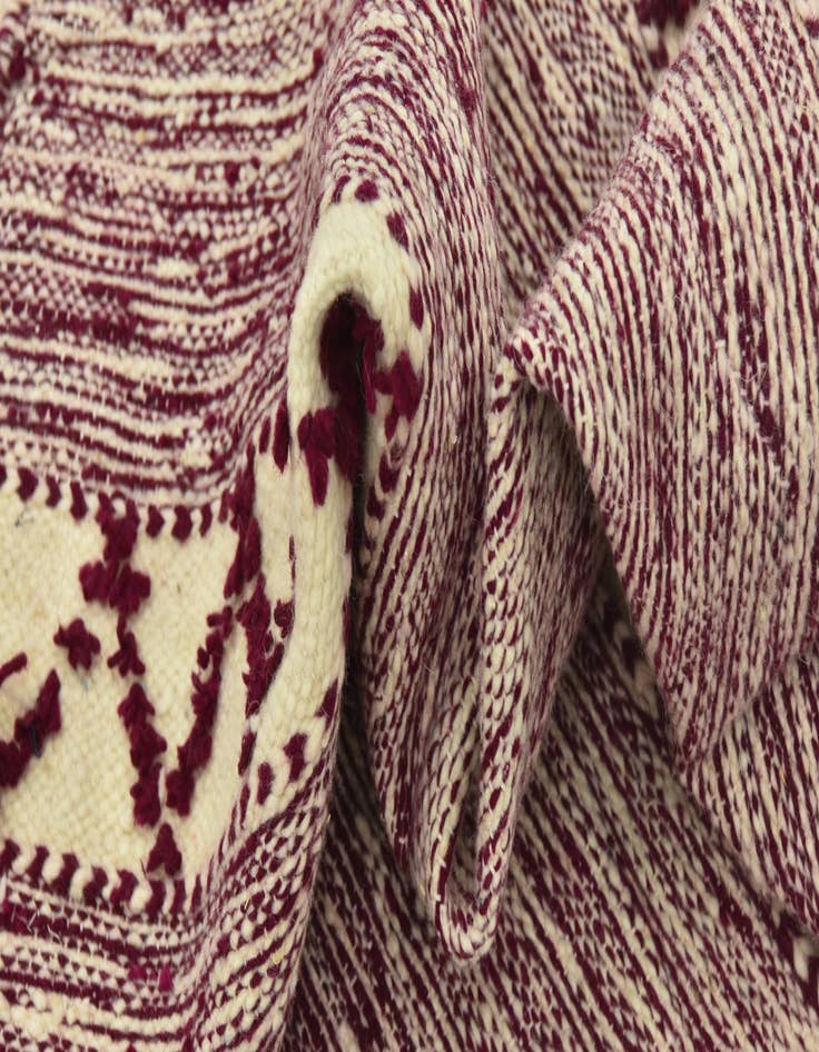 Detail image of  6' 2 x 10'  Hand Knotted Moroccan Wool Rug