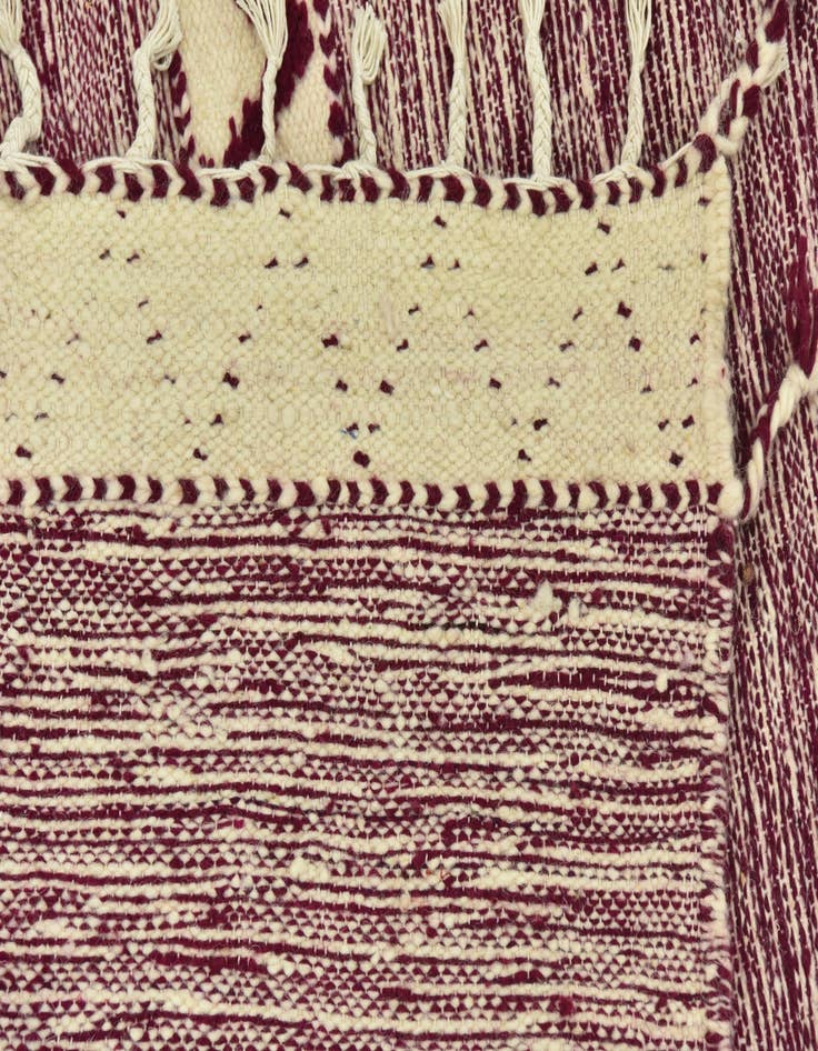 Detail image of  6' 2 x 10'  Hand Knotted Moroccan Wool Rug