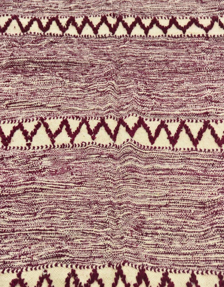 Detail image of  6' 2 x 10'  Hand Knotted Moroccan Wool Rug