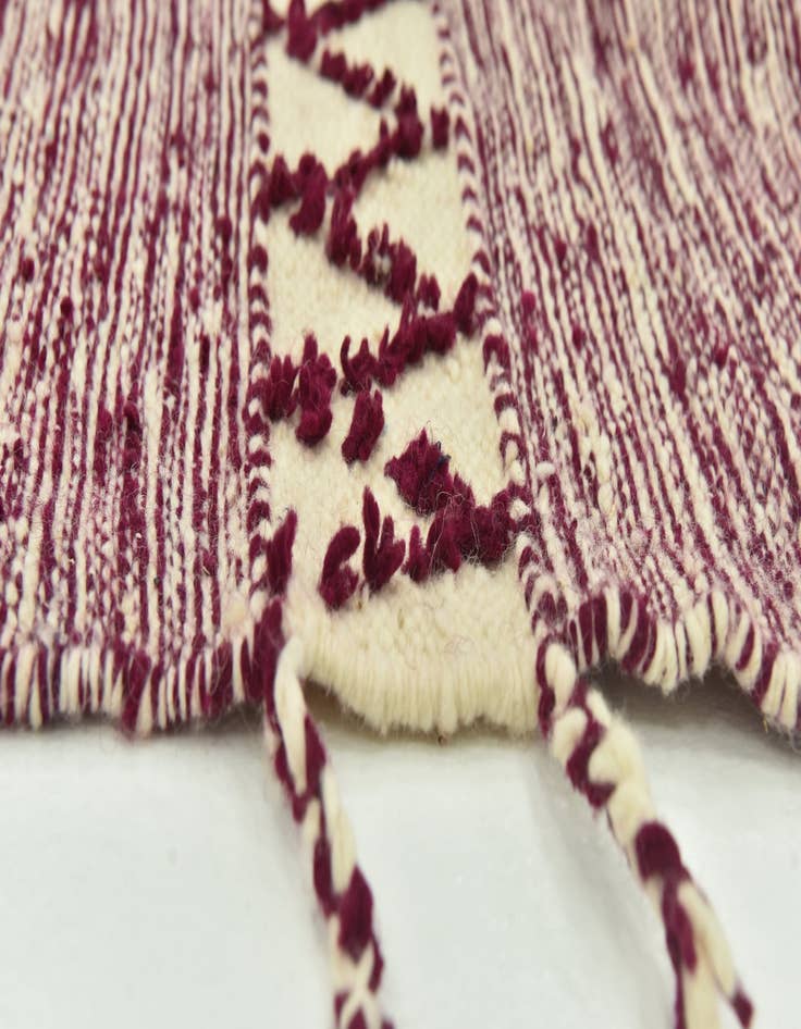 Detail image of  6' 2 x 10'  Hand Knotted Moroccan Wool Rug