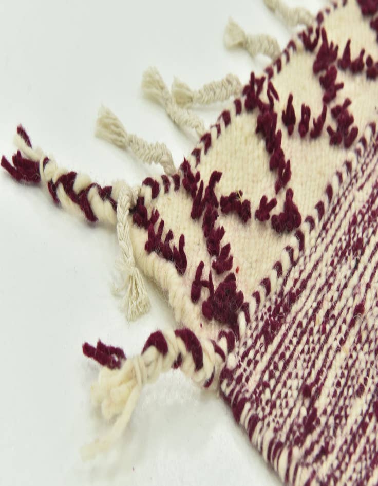 Detail image of  6' 2 x 10'  Hand Knotted Moroccan Wool Rug