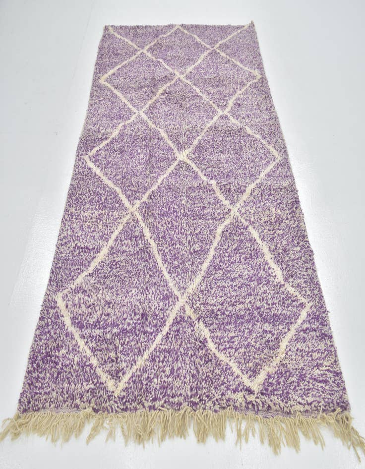 Detail image of  4' 10 x 8' 4  Hand Knotted Moroccan Wool Rug