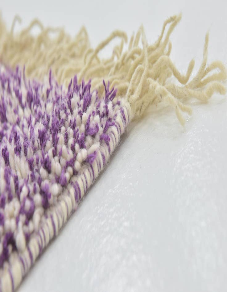 Detail image of  4' 10 x 8' 4  Hand Knotted Moroccan Wool Rug