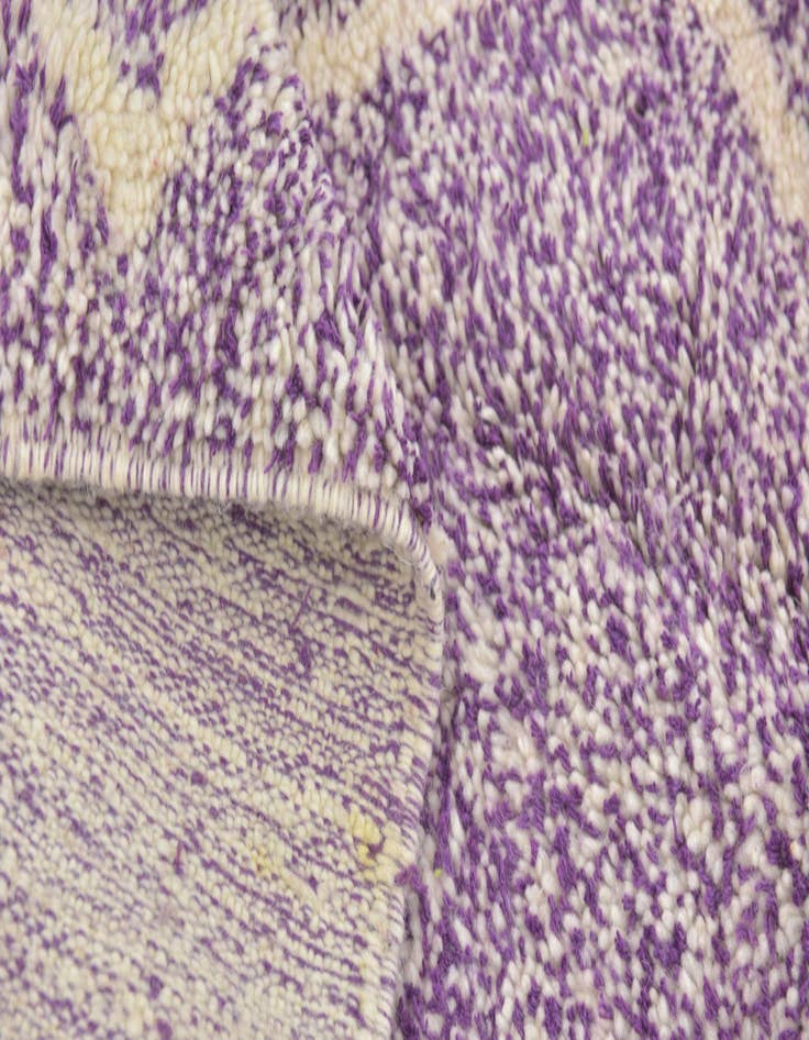 Detail image of  4' 10 x 8' 4  Hand Knotted Moroccan Wool Rug