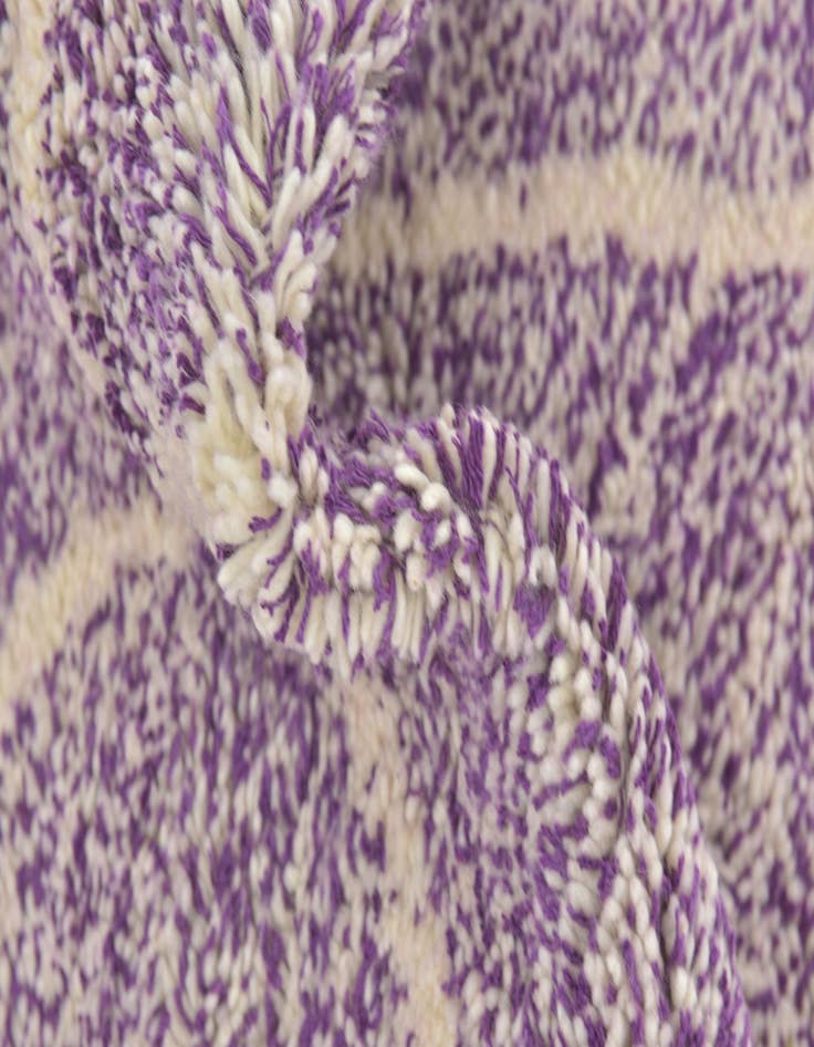 Detail image of  4' 10 x 8' 4  Hand Knotted Moroccan Wool Rug