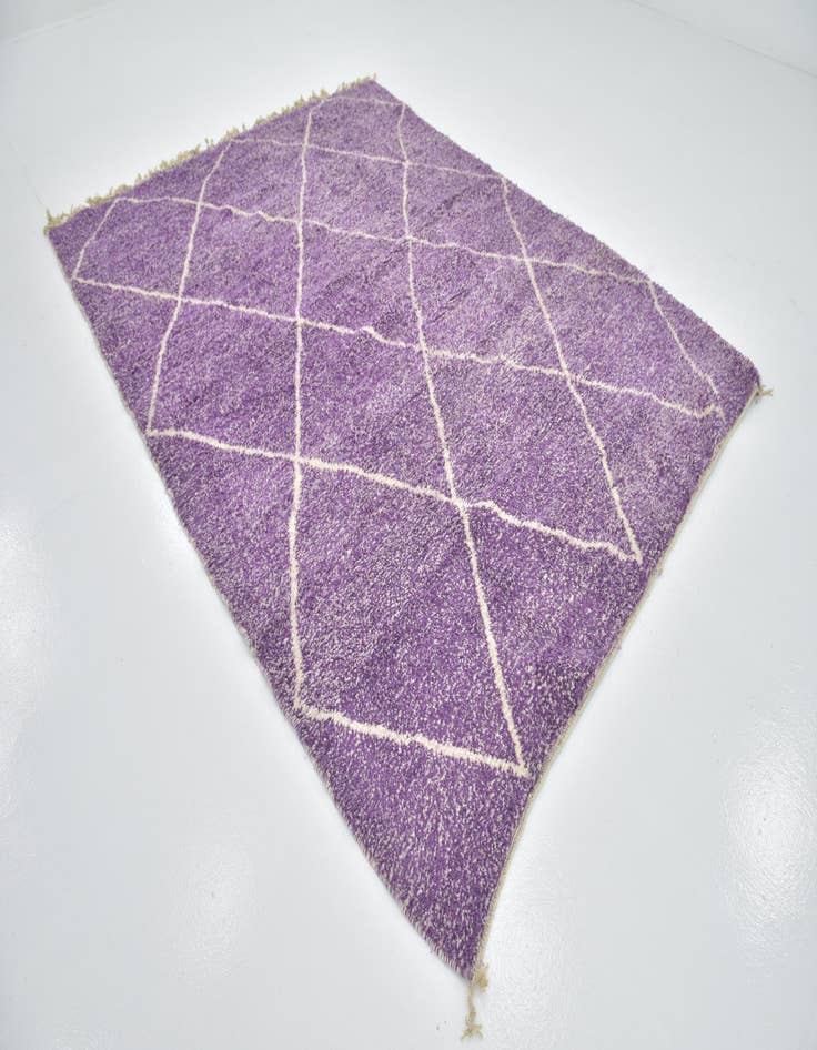 Detail image of  7' x 9' 8  Hand Knotted Moroccan Wool Rug