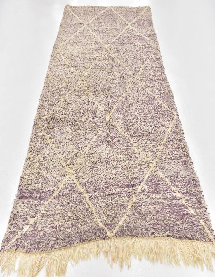 Detail image of  4' 10 x 8' 9  Hand Knotted Moroccan Wool Rug