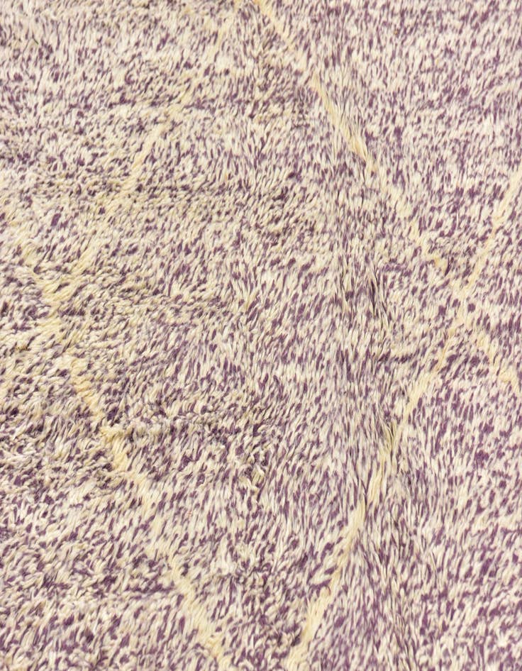 Detail image of  4' 10 x 8' 9  Hand Knotted Moroccan Wool Rug