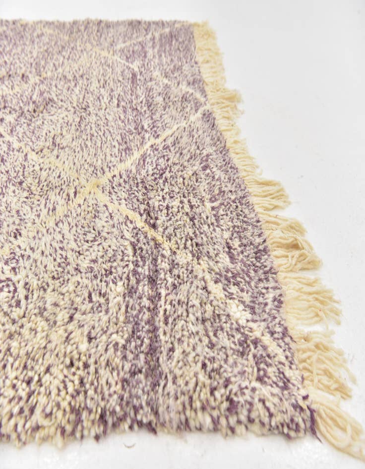 Detail image of  4' 10 x 8' 9  Hand Knotted Moroccan Wool Rug