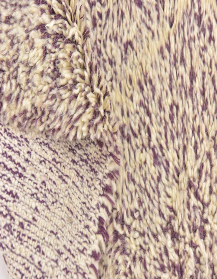 Detail image of  4' 10 x 8' 9  Hand Knotted Moroccan Wool Rug