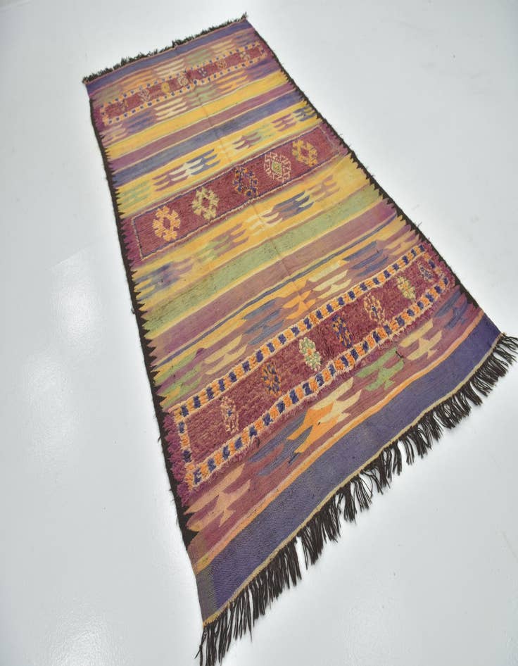 Detail image of  5' 8 x 10' 3  Hand Knotted Moroccan Wool Rug