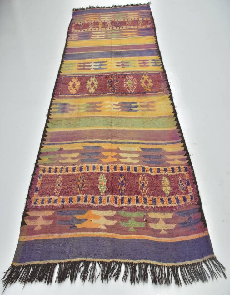 Detail image of  5' 8 x 10' 3  Hand Knotted Moroccan Wool Rug