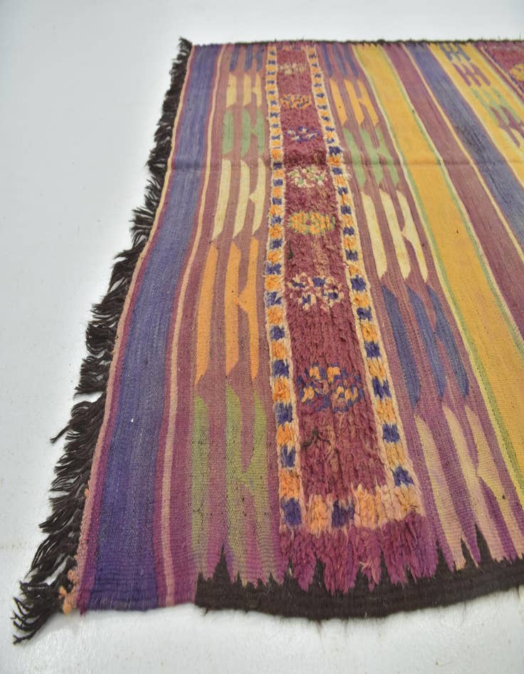 Detail image of  5' 8 x 10' 3  Hand Knotted Moroccan Wool Rug