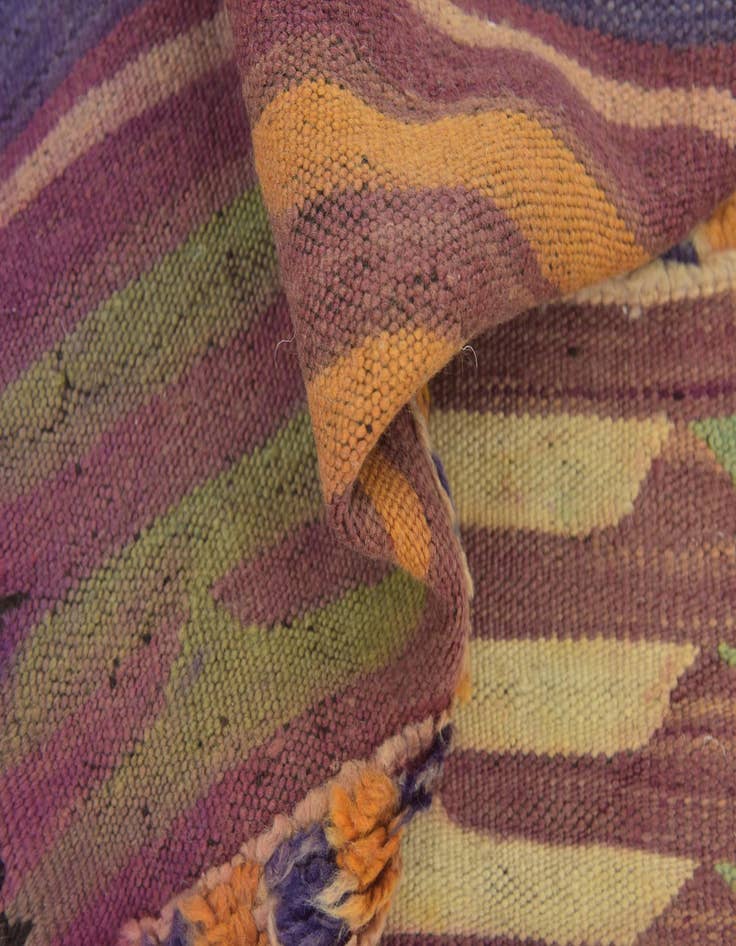 Detail image of  5' 8 x 10' 3  Hand Knotted Moroccan Wool Rug