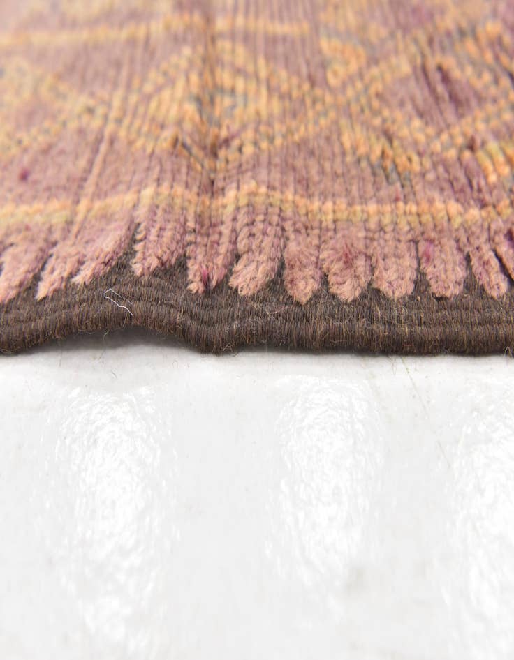 Detail image of  6' 3 x 11' 4  Hand Knotted Moroccan Wool Rug