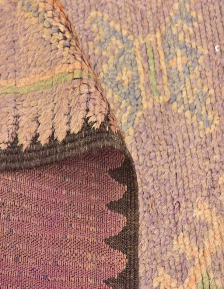 Detail image of  6' 3 x 11' 4  Hand Knotted Moroccan Wool Rug