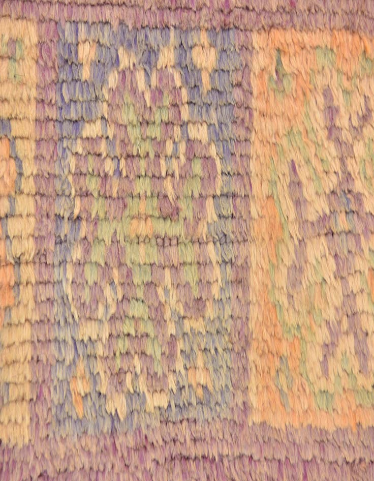 Detail image of  6' 3 x 11' 4  Hand Knotted Moroccan Wool Rug