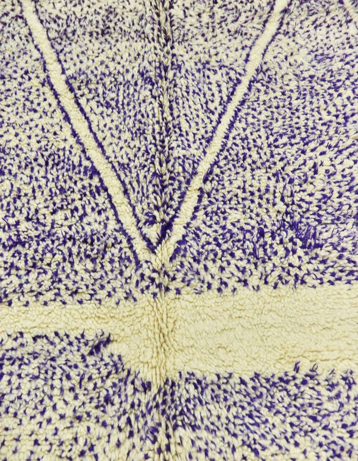 Detail image of  6' 8 x 9'  Hand Knotted Moroccan Wool Rug