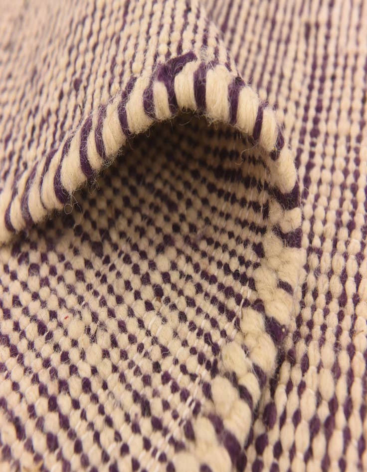 Detail image of  6' 7 x 9' 8  Hand Knotted Moroccan Wool Rug