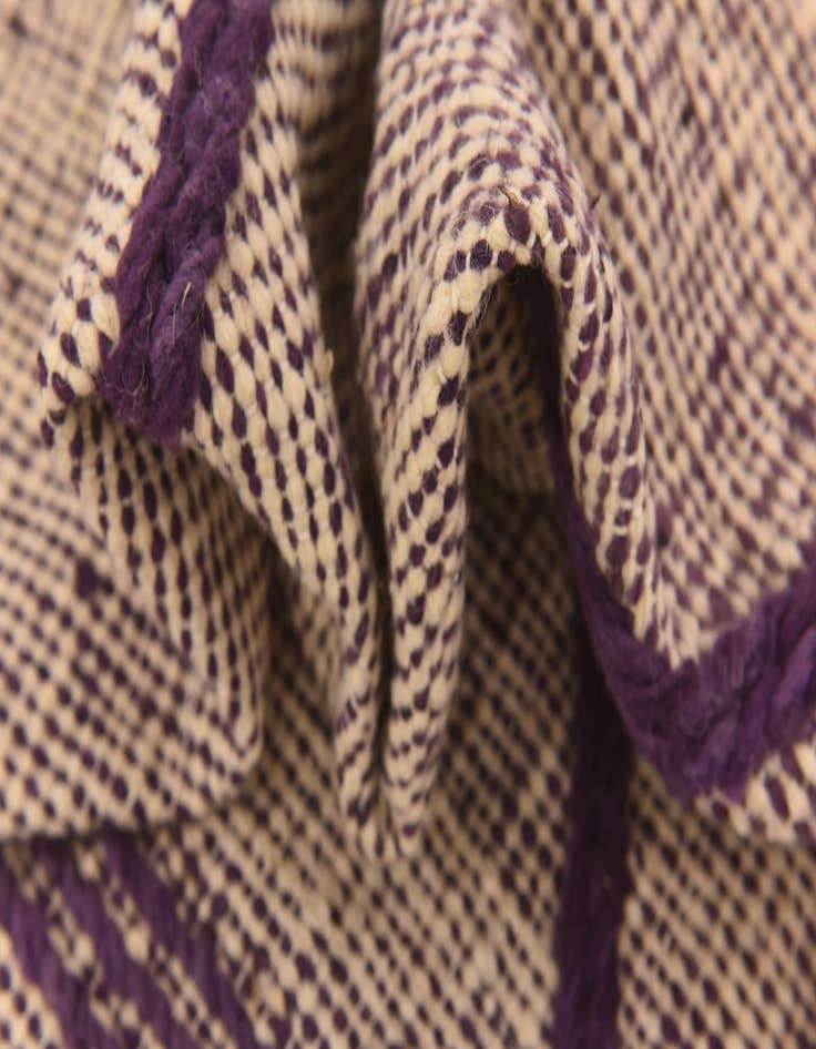 Detail image of  6' 7 x 9' 8  Hand Knotted Moroccan Wool Rug