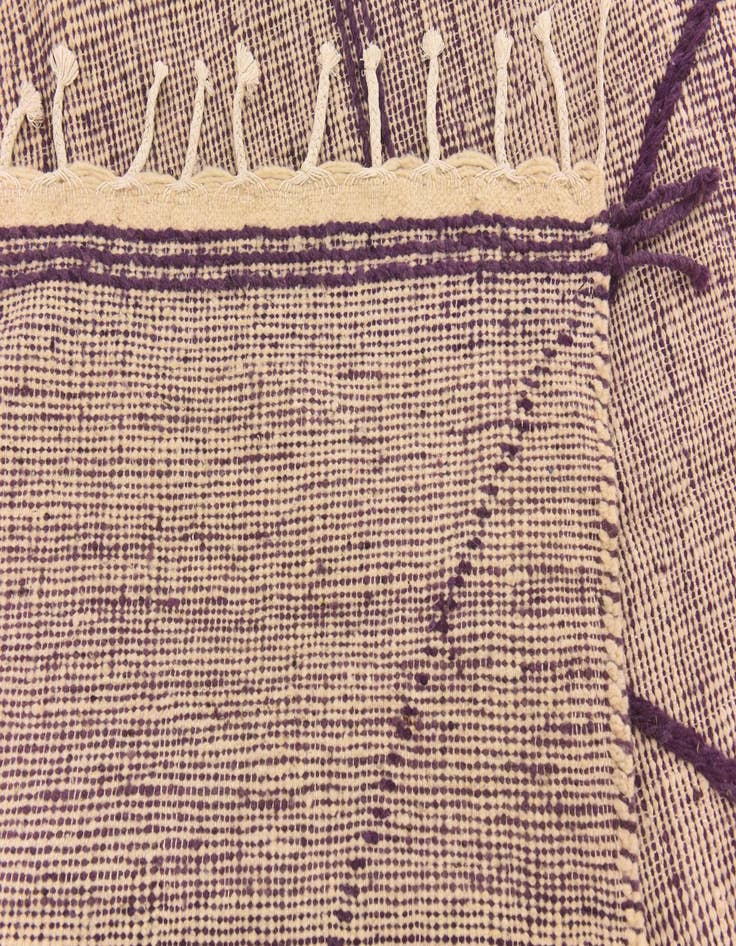 Detail image of  6' 7 x 9' 8  Hand Knotted Moroccan Wool Rug