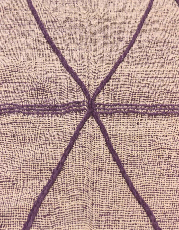 Detail image of  6' 7 x 9' 8  Hand Knotted Moroccan Wool Rug