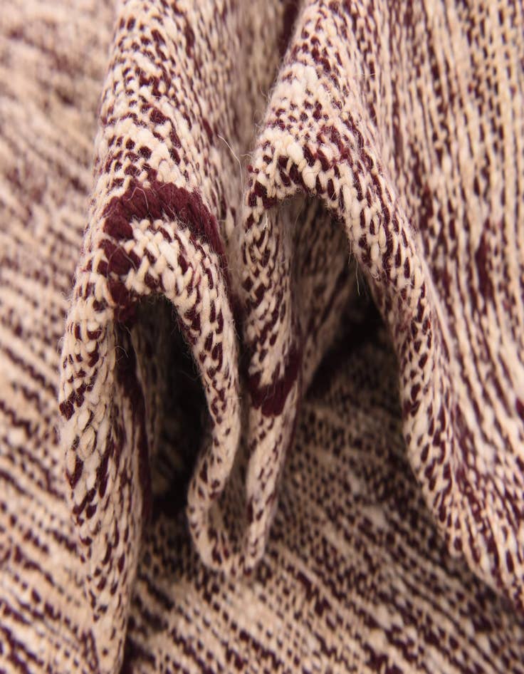 Detail image of  6' 4 x 10'  Hand Knotted Moroccan Wool Rug