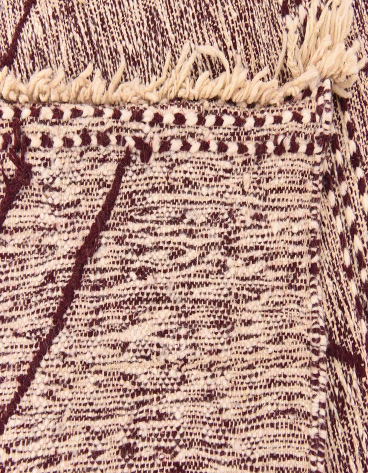 Detail image of  6' 4 x 10'  Hand Knotted Moroccan Wool Rug