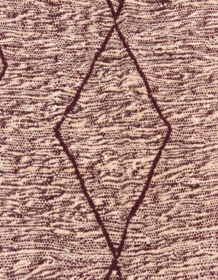 Detail image of  6' 4 x 10'  Hand Knotted Moroccan Wool Rug