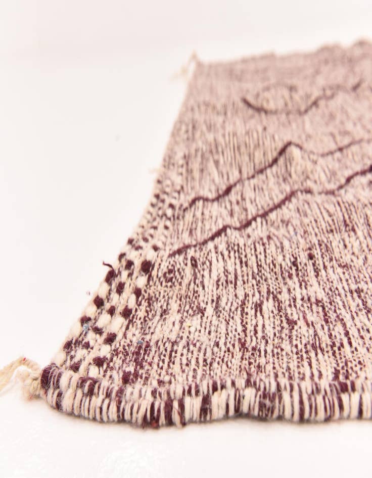 Detail image of  6' 4 x 10'  Hand Knotted Moroccan Wool Rug