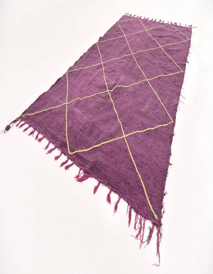 Detail image of  6' x 10' 5  Hand Knotted Moroccan Rug