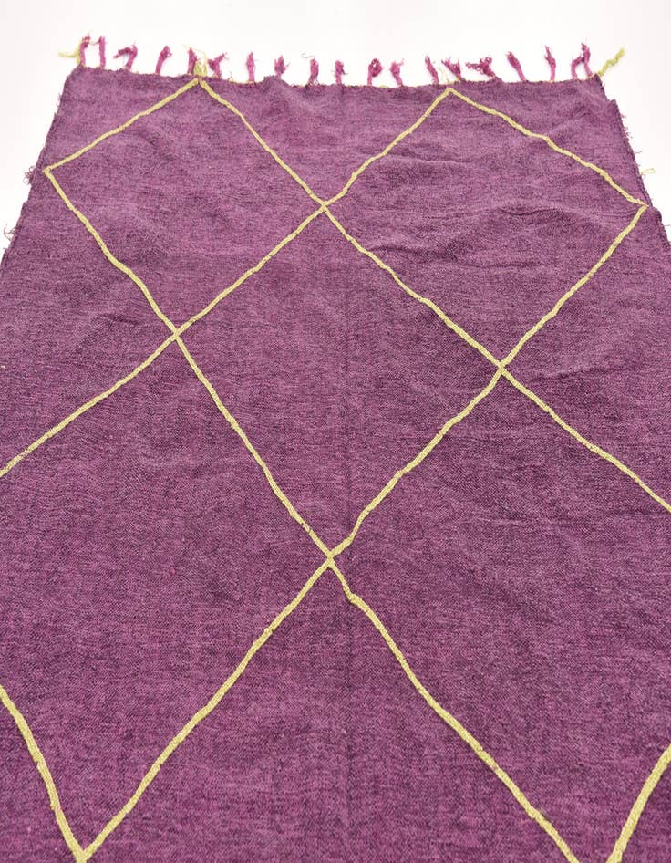 Detail image of  6' x 10' 5  Hand Knotted Moroccan Rug