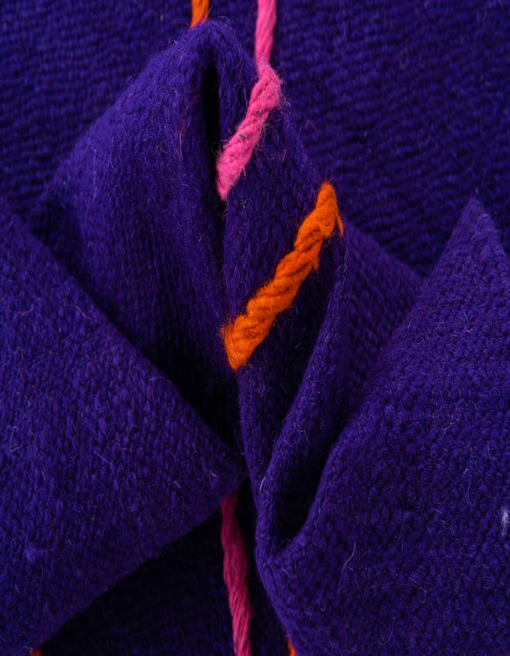 Detail image of  6' 7 x 9' 7  Hand Knotted Moroccan Wool Rug