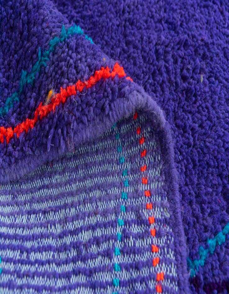 Detail image of  7' x 9' 5  Hand Knotted Moroccan Wool Rug