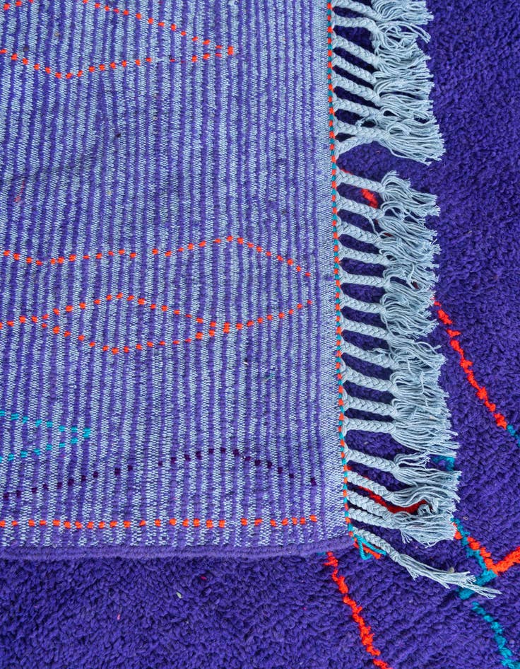 Detail image of  7' x 9' 5  Hand Knotted Moroccan Wool Rug