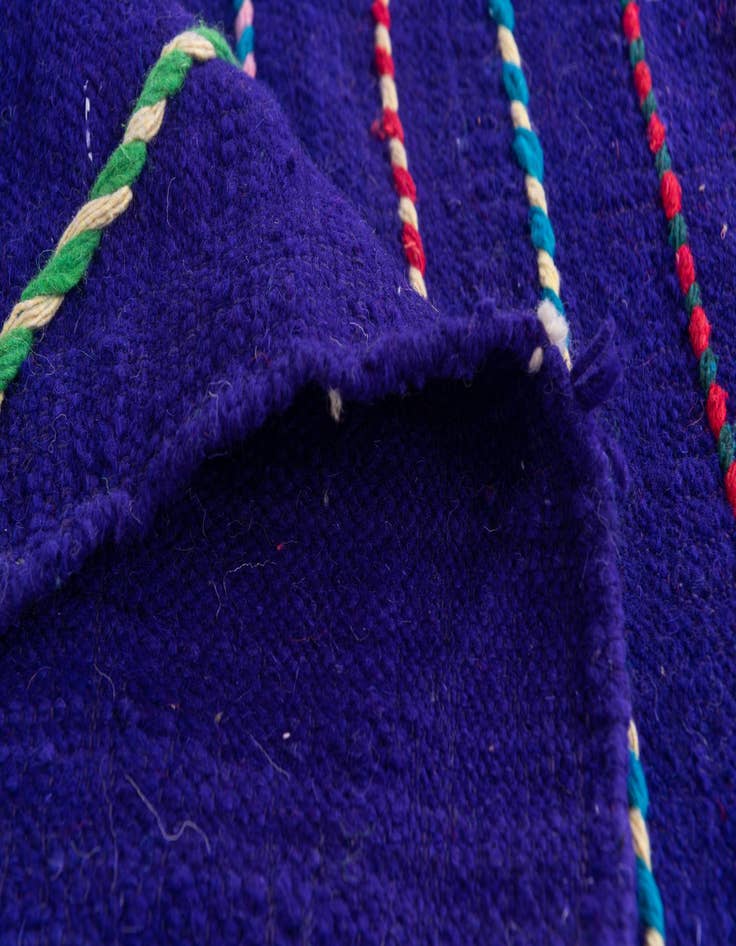 Detail image of  6' 9 x 9' 9  Hand Knotted Moroccan Wool Rug