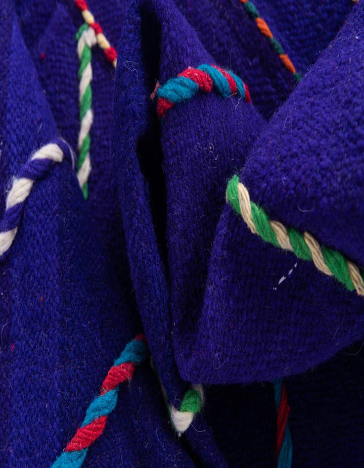 Detail image of  6' 9 x 9' 9  Hand Knotted Moroccan Wool Rug