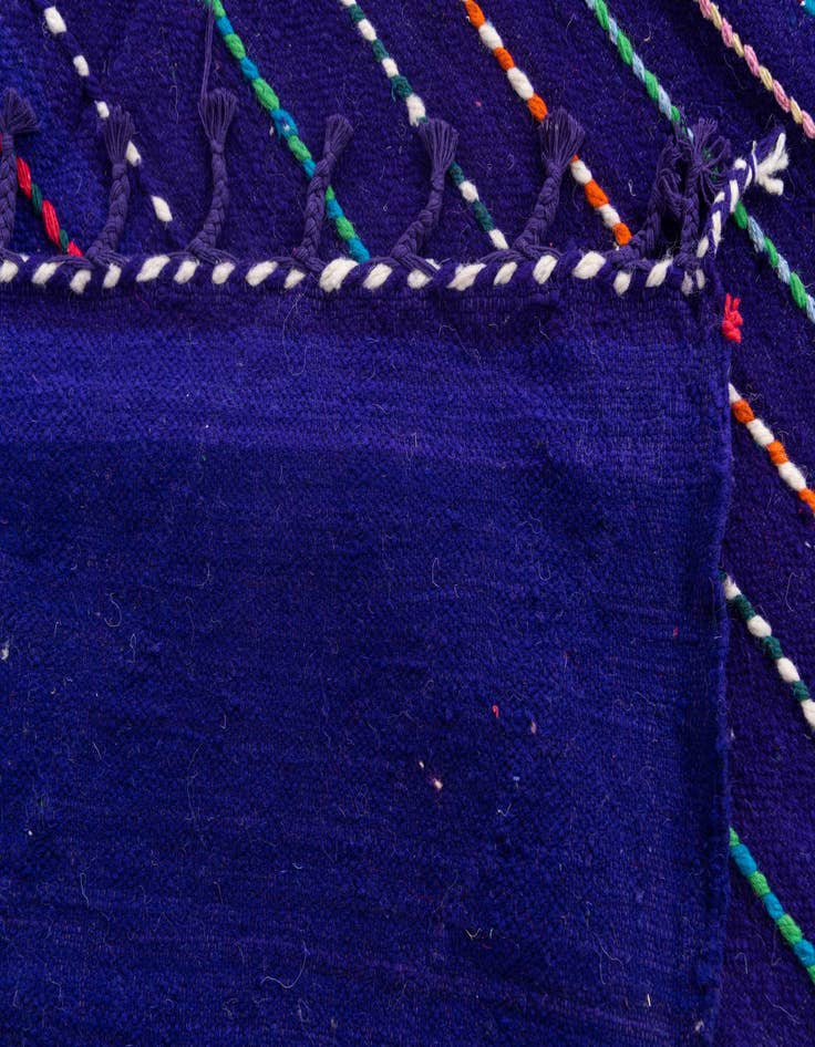 Detail image of  6' 9 x 9' 9  Hand Knotted Moroccan Wool Rug