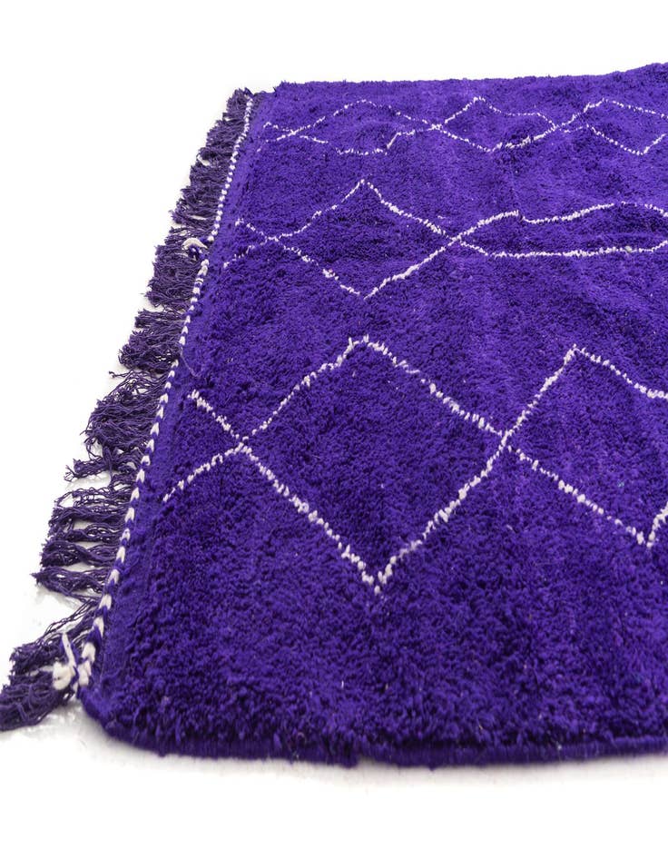 Detail image of  5' 9 x 8' 5  Hand Knotted Moroccan Wool Rug