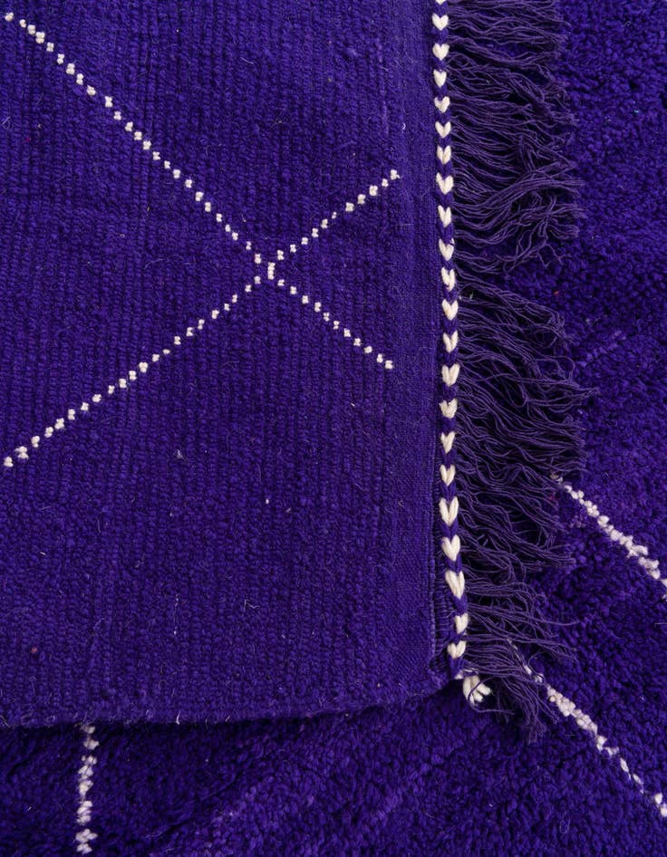 Detail image of  5' 9 x 8' 5  Hand Knotted Moroccan Wool Rug