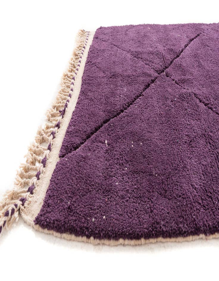 Detail image of  5' 6 x 8' 4  Hand Knotted Moroccan Wool Rug