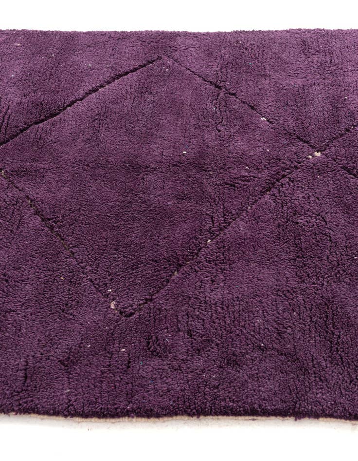 Detail image of  5' 6 x 8' 4  Hand Knotted Moroccan Wool Rug