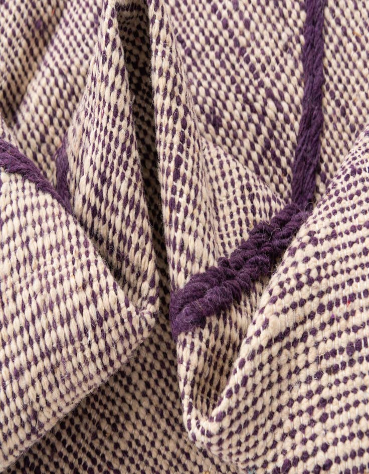 Detail image of  6' 6 x 9' 7  Hand Knotted Moroccan Wool Rug