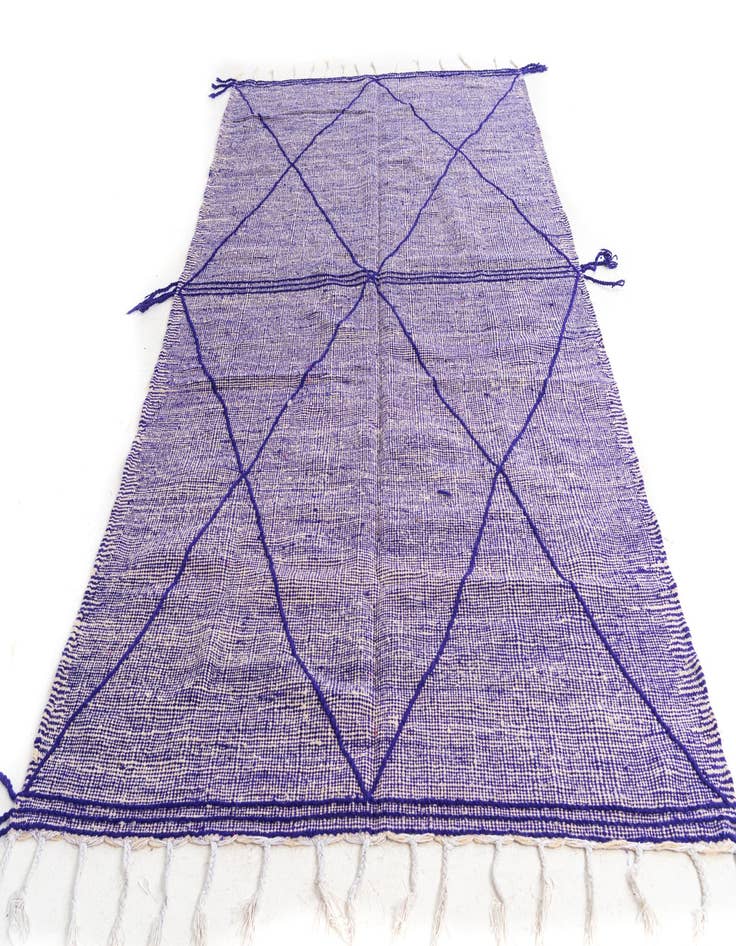 Detail image of  6' 2 x 10' 4  Hand Knotted Moroccan Wool Rug