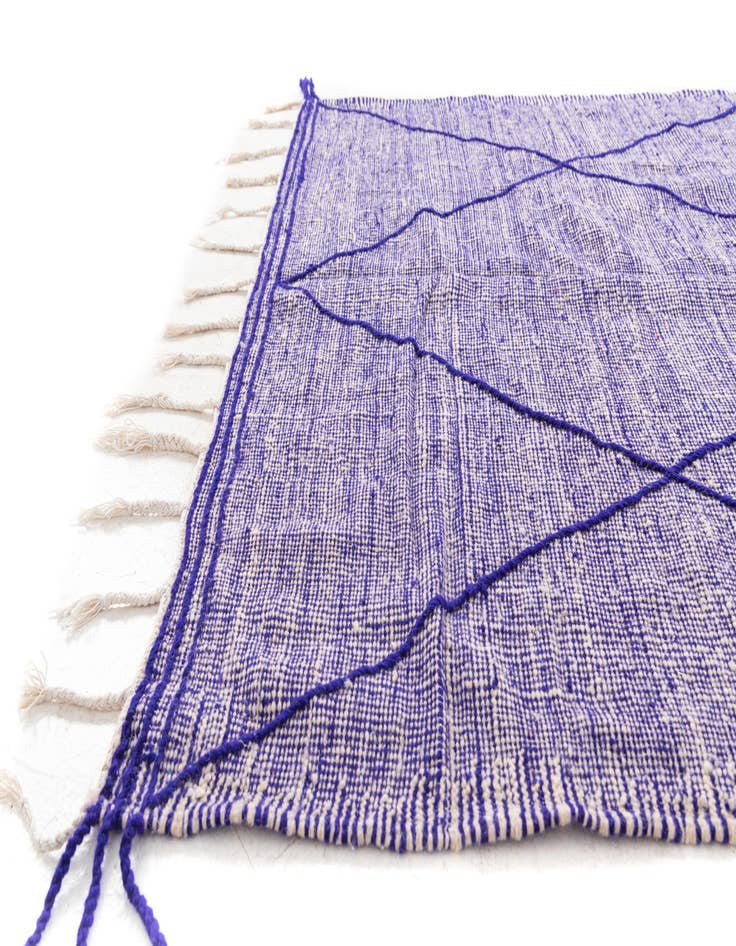 Detail image of  6' 2 x 10' 4  Hand Knotted Moroccan Wool Rug