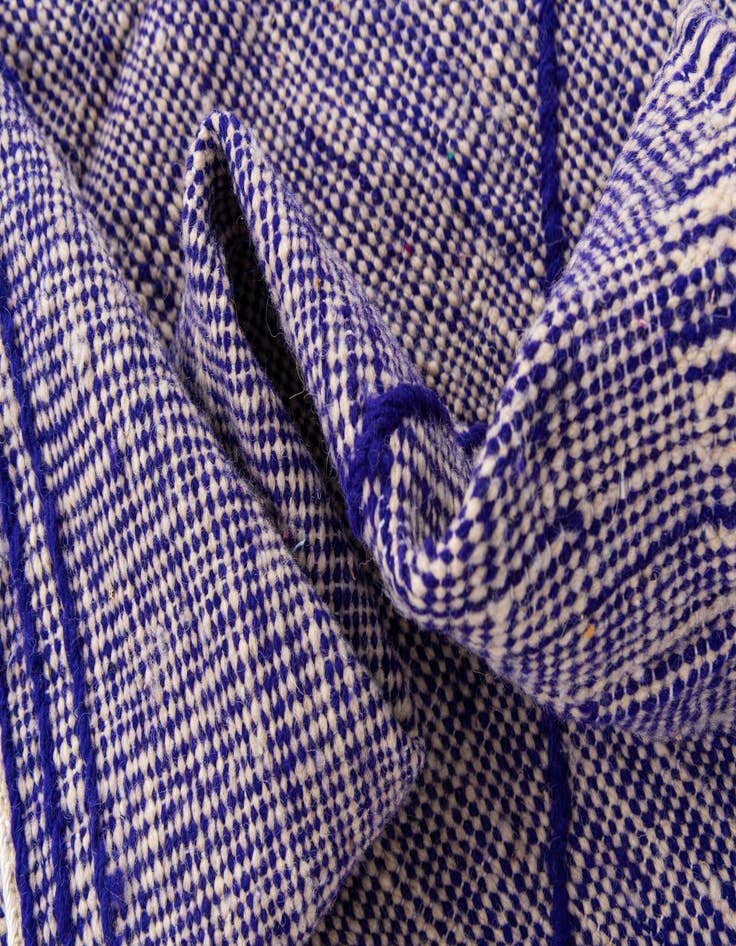 Detail image of  6' 2 x 10' 4  Hand Knotted Moroccan Wool Rug