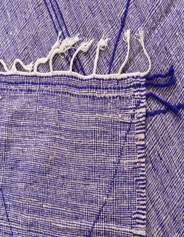 Detail image of  6' 2 x 10' 4  Hand Knotted Moroccan Wool Rug