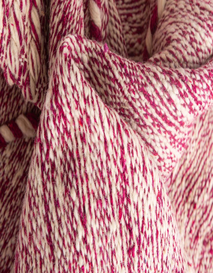 Detail image of  6' 2 x 10'  Hand Knotted Moroccan Wool Rug