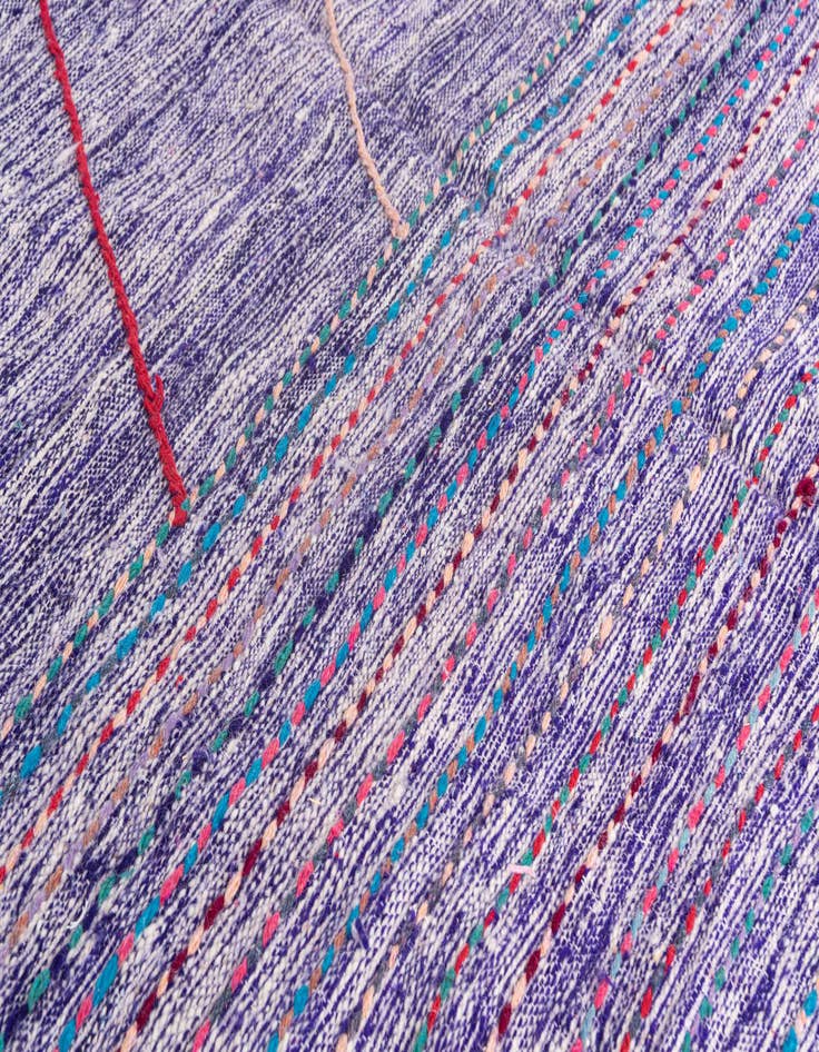 Detail image of  6' 4 x 10'  Hand Knotted Moroccan Wool Rug