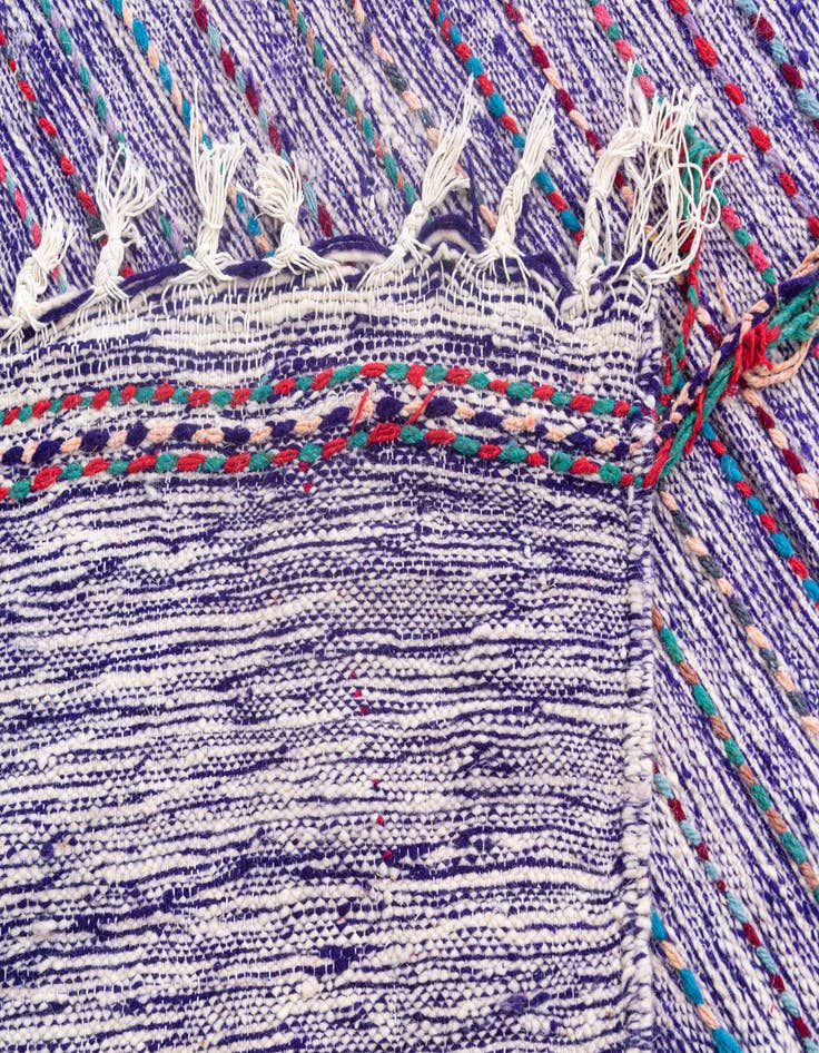 Detail image of  6' 4 x 10'  Hand Knotted Moroccan Wool Rug